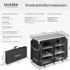 tectake® Campingschrank Deluxe mit Aluminiumgestell und 6 Produktbild-Vorschau 5