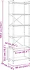 vidaXL Bücherregal 60 x 30 x 189,5 cm Holzwerkstoff Produktbild-Vorschau 7