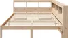 vidaXL Massivholzbett mit Regal ohne Matratze 160x200 cm Produktbild-Vorschau 5