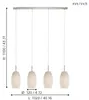 EGLO 97587, Nikl, Wit, Staal, Glas, Rond, Wit Productafbeelding-voorbeeld 3