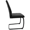 A side view of a single black chair. Produktbild-Vorschau