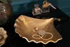 riess-ambiente Dekorative Schale GINKGO 35cm gold Metall Produktbild-Vorschau 5