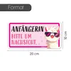 younikat Auto-Magnet-Schild Anfängerin Lama Rosa I 20 x 10 Produktbild-Vorschau 2