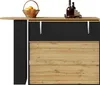 A close-up view of a cabinet with drawers and a countertop. Voir les images du produit