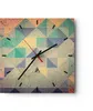 Wanduhr - Quadrat - Glasuhr - Abstraktion Dreieck Muster - Produktbild-Vorschau 1