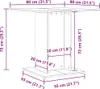 vidaXL Esstisch Sonoma-Eiche 80x80x75 cm Holzwerkstoff Produktbild-Vorschau 7