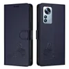 Leder Hülle für Xiaomi 12 Pro/Xiaomi 12S Pro Süße Katze Produktbild-Vorschau 2