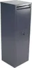 A dark gray parcel box with a lock on the lower door. Produktbild-Vorschau