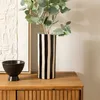Keramikvase edric schwarz & weiß h30cm  - Atmosphera Produktbild-Vorschau 2