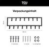 TOJ Living Armadio a muro - 80CM - 15 Ganci - Ganci per Anteprima dell’immagine prodotto 4
