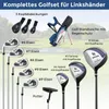 Sada golfových holí COSTWAY, 9dílná sada s golfovým bagem, Náhled obrázku produktu 5