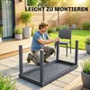 Gartenmöbel Set Sitzgruppe 5-teilig Breiter Tisch mit 4 Produktbild-Vorschau 7