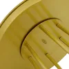 A close-up view of the underside of a gold-colored round object, possibly a decorative stand or part of a fixture, with several cylindrical rods extending downwards. Podgląd zdjęcia produktu