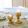 Kerzenständer 2er-Set Gold Metall Kerzenhalter Vintage für Produktbild-Vorschau 3