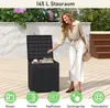 COSTWAY box da giardino 145L, box per cuscini con coperchio Anteprima dell’immagine prodotto 4