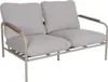 Aluminiowa ławka ogrodowa HWC-O11, 2-osobowa sofa ogrodowa, Podgląd zdjęcia produktu 6