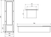 Module de papier hygiénique X-Wall-B avec compartiment de Voir les images du produit 5