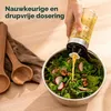 Dressing-Shaker aus Glas, 300 ml, mit Rezepten und Dosierausgießer Anteprima dell’immagine prodotto
