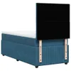 Design Boxspringbett mit Matratze Blau 80x200 cm Samt, Produktbild-Vorschau 8