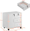 CLIPOP Rollcontainer Aktenschrank aus Holz, mit 3 Produktbild-Vorschau 3