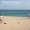 Navaris Mobiles Volleyballnetz Set - Einfacher Aufbau - Produktbild-Vorschau 2