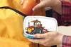 KitchenYeah® Lunchbox Brotzeit Brotdose 17x11 cm Traktor - Produktbild-Vorschau 4