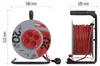 PVC Kabeltrommel – 4 Steckdosen, 20m SCHUKO Anteprima dell’immagine prodotto