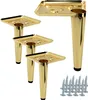Möbelbeine Set aus 4 Stück, goldchrom, Höhe 13 cm, Elegante Produktbild-Vorschau 1