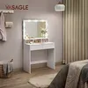 Toaletka z lustrem i żarówkami LED 80 cm Podgląd zdjęcia produktu 10