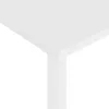 A close-up view of the corner of a white table, showing the edge and a leg. Náhľad obrázku produktu
