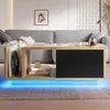 Mesa de centro STILVORA con iluminación LED integrada, mesa Vista previa de la imagen del producto 2