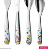 A set of four children's cutlery pieces, each decorated with a unicorn and stars. Produktbild-Vorschau