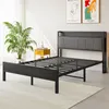 MODFU Metallbetten Jugendbett 140x200 mit Gepolstertes Produktbild-Vorschau 7
