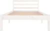 vidaXL Lit en bois massif de pin 90x200 cm blanc Voir les images du produit 4