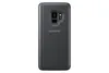 The back of a black Samsung Galaxy S9 phone case is shown against a white background. Produktbild-Vorschau