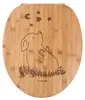 Mr. & Mrs. Panda Holz Klodeckel Schwein Glück - Transparent Produktbild-Vorschau 1
