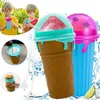 Slush Becher 2-teiliges Set,Silikon Squeeze Cup Slush Eis Produktbild-Vorschau 1