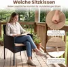 Zestaw mebli ogrodowych z polyrattanu COSTWAY, 3-częściowy Podgląd zdjęcia produktu 6