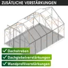 BRAST Gewächshaus Aluminium mit Fundament | 380x250x205cm | Produktbild-Vorschau 10