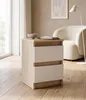 Comodino bianco/Sonoma opaco con 2 cassetti | Comodino in Anteprima dell’immagine prodotto 6