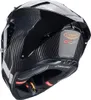 A black carbon fiber motorcycle helmet shown from the rear-side. Anteprima dell’immagine prodotto