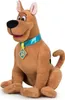A plush toy of the cartoon character Scooby-Doo is sitting and facing left. Náhled obrázku produktu
