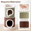 COSTWAY Kratztonne, Ø41 cm, 85 cm hoch, Katzentonne mit 2 Produktbild-Vorschau 5