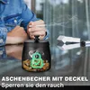 Aschenbecher, Tischaschenbecher, Edelstahl Aschenbecher mit Produktbild-Vorschau 2