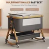 OYAJIA  Beistellbett 3 in 1 Beistellbett Stubenwagen Produktbild-Vorschau 2