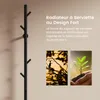 EMKE Sèche-serviettes électrique 100W Noir Mat, Design Voir les images du produit 2
