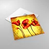Bilder auf glas - Blumen Schilder Stiel Linien - 50x50cm - Produktbild-Vorschau 2