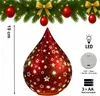 formano LED Deko Tropfen Sterne Rot 19 cm Glasleuchte + Produktbild-Vorschau 2