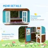 Outsunny Kinderspielhaus aus Holz mit Fenster Blumenregal Produktbild-Vorschau 7