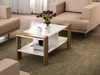 Skye Decor, Erica - White, Walnut, Couchtisch, Weiß, 100% Produktbild-Vorschau 1